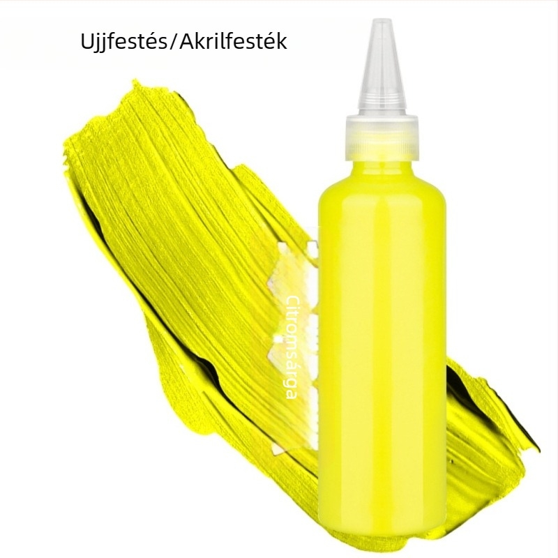 Gyerekek ujjfesték készlet 100 ml, mosható gouache, akvarell és akril festékek