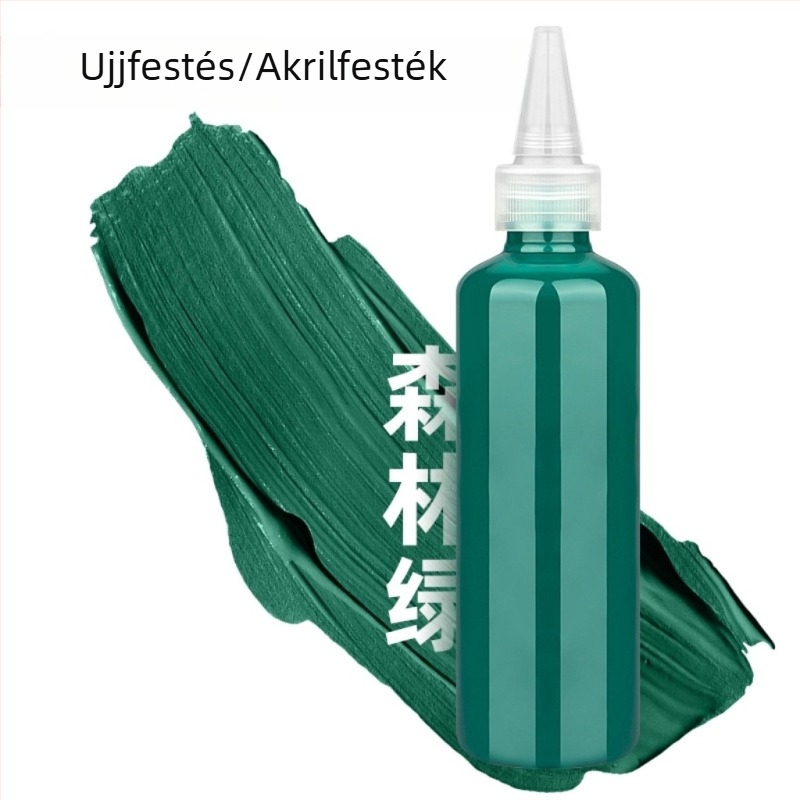 Gyerekek ujjfesték készlet 100 ml, mosható gouache, akvarell és akril festékek