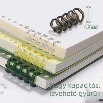 Ling lang X-coil jegyzetfüzet – A4/A5/B5 méretek, spirálkötés és levehető lapok, üzleti találkozókhoz és diák feljegyzésekhez