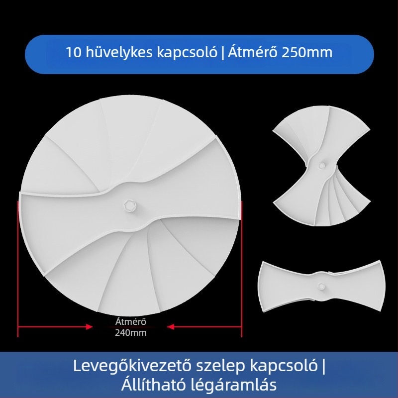 ABS műanyag rács központi klímaberendezéshez, légterelő diffúzor, 300×300 mm