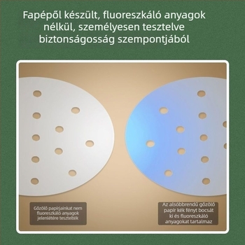 Egyszer használatos, nagy méretű gőzölőpapír otthoni használatra, tapadásmentes szilikon sütőpapír gőzöléshez és sütéshez, kenyérhez és zsemléhez