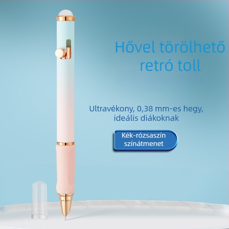 Színes, kiváló minőségű visszahúzható radírozható toll hőérzékeny tintával írásgyakorlatra – tanárok által ajánlott