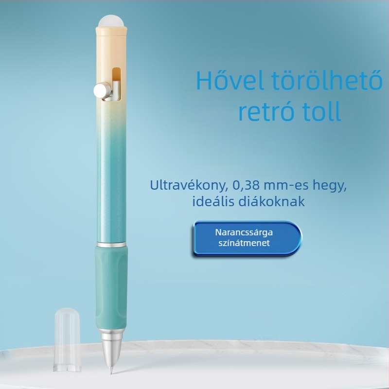 Színes, kiváló minőségű visszahúzható radírozható toll hőérzékeny tintával írásgyakorlatra – tanárok által ajánlott