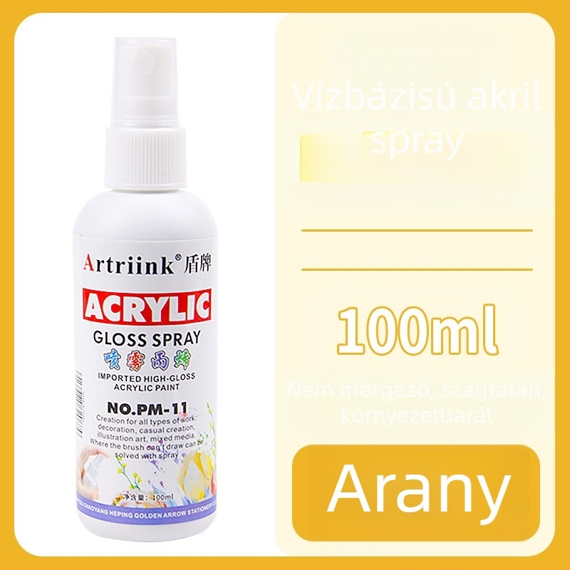 Olajfestéshez vízbázisú akril spray pigment, 100 ml, nagy kapacitás, gyerekek DIY festéséhez, környezetbarát tinta