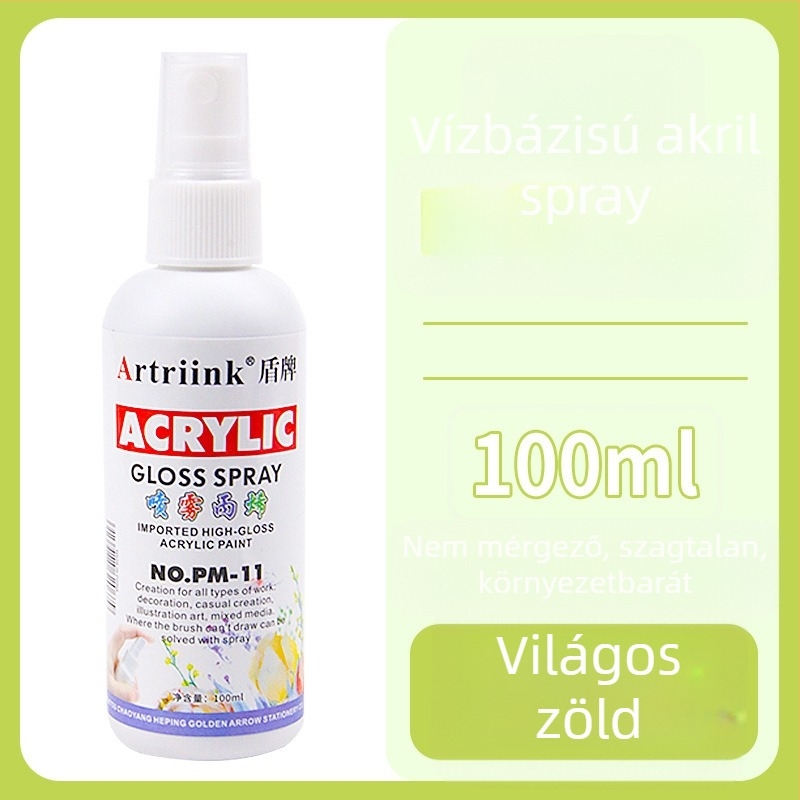 Olajfestéshez vízbázisú akril spray pigment, 100 ml, nagy kapacitás, gyerekek DIY festéséhez, környezetbarát tinta