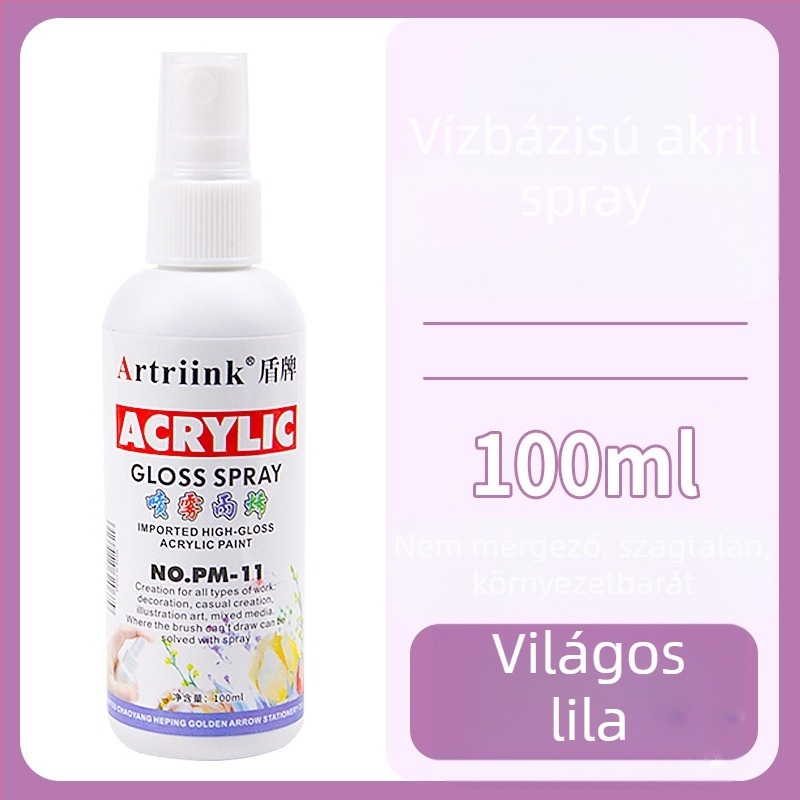 Olajfestéshez vízbázisú akril spray pigment, 100 ml, nagy kapacitás, gyerekek DIY festéséhez, környezetbarát tinta
