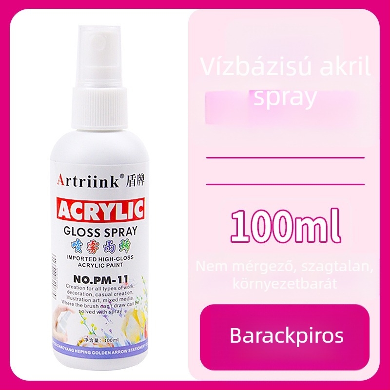Olajfestéshez vízbázisú akril spray pigment, 100 ml, nagy kapacitás, gyerekek DIY festéséhez, környezetbarát tinta