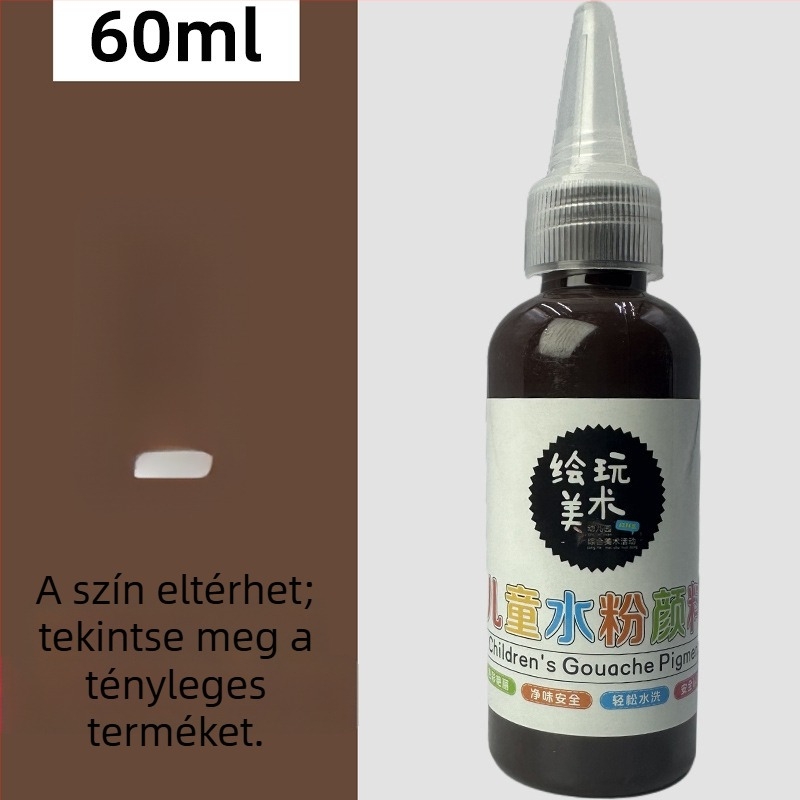 60 ml gyermekeknek gouache festék készlet – mosható, kreatív ujjfestés, DIY graffiti