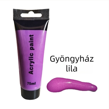 24 színű, 75 ml-es akrilfesték készlet nyomócsövekkel, DIY graffitihöz és festéshez