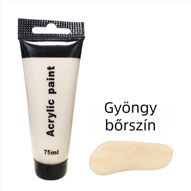24 színű, 75 ml-es akrilfesték készlet nyomócsövekkel, DIY graffitihöz és festéshez