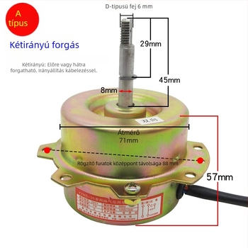 YYHS-30/40 Integrált mennyezeti szellőző ventilátor motor, univerzális tiszta rézhuzalos motor golyóscsapágyakkal