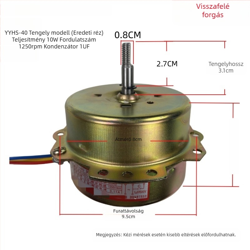 YYHS-30/40 Integrált mennyezeti szellőző ventilátor motor, univerzális tiszta rézhuzalos motor golyóscsapágyakkal