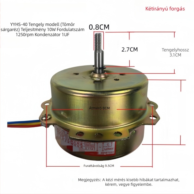 YYHS-30/40 Integrált mennyezeti szellőző ventilátor motor, univerzális tiszta rézhuzalos motor golyóscsapágyakkal