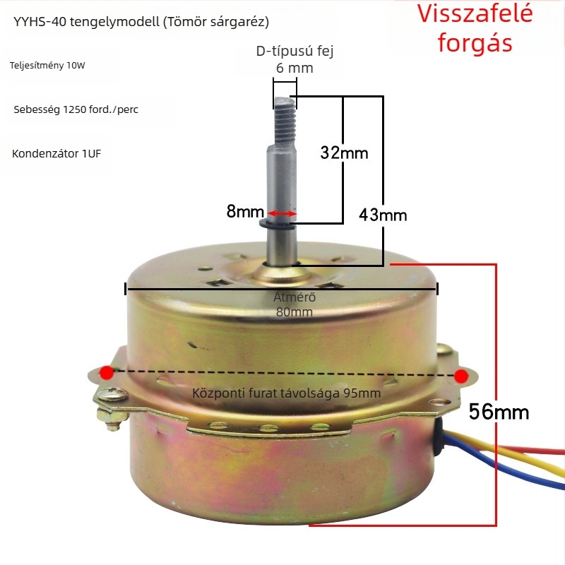 YYHS-30/40 Integrált mennyezeti szellőző ventilátor motor, univerzális tiszta rézhuzalos motor golyóscsapágyakkal
