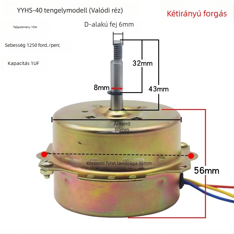 YYHS-30/40 Integrált mennyezeti szellőző ventilátor motor, univerzális tiszta rézhuzalos motor golyóscsapágyakkal