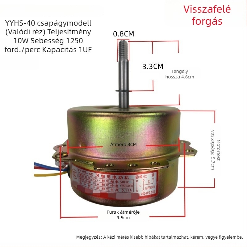 YYHS-30/40 Integrált mennyezeti szellőző ventilátor motor, univerzális tiszta rézhuzalos motor golyóscsapágyakkal