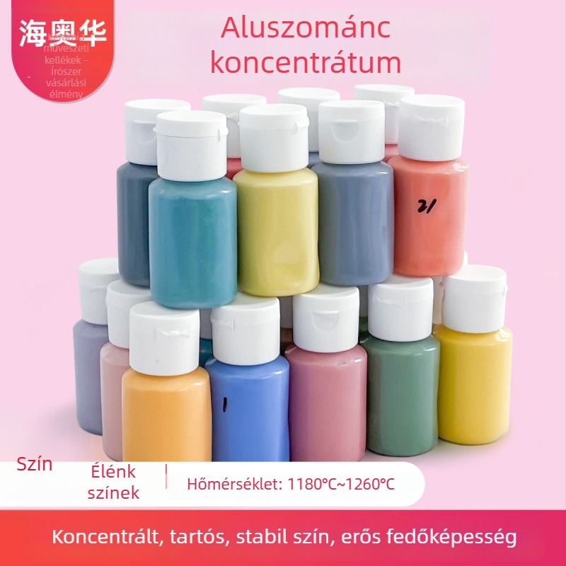 Hai Aohua Kerámia aláglazúros színkoncentrátum — középfokú hőmérsékletű glazúrral pigment, aláglazúr festék, 60 ml