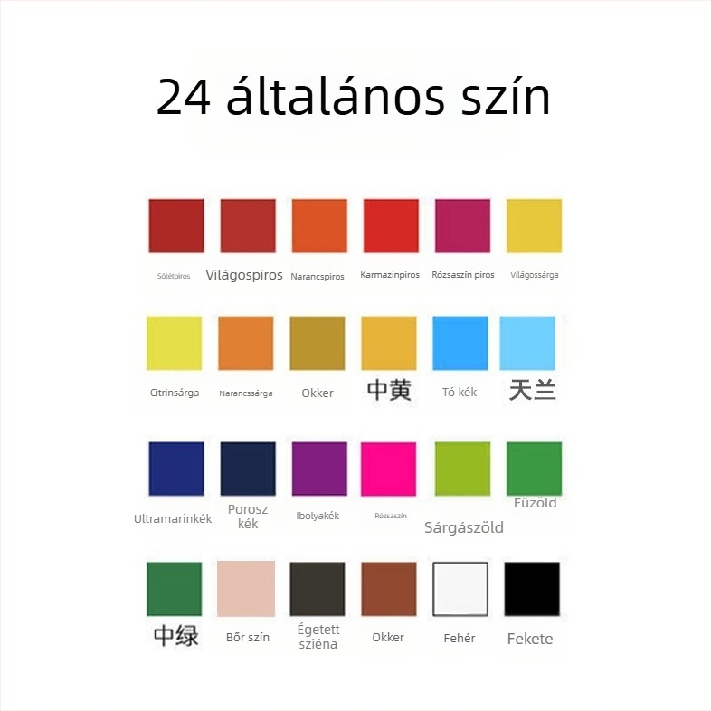 Lemmy harmadik generációs gouache festék gyerekeknek és diákoknak, 100 ml, kézzel festett graffiti színek, 24 szín