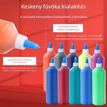 500 ml-es akrilfesték gipsz- és kerámiababákhoz szalmasapkás