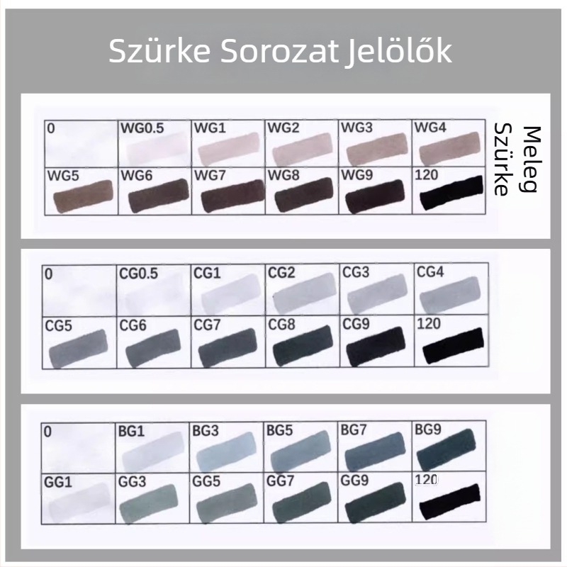 Touch olaj alapú, kétoldalas marker készlet, 12 szín, alkoholos akvarell marker diákoknak és gyerekeknek