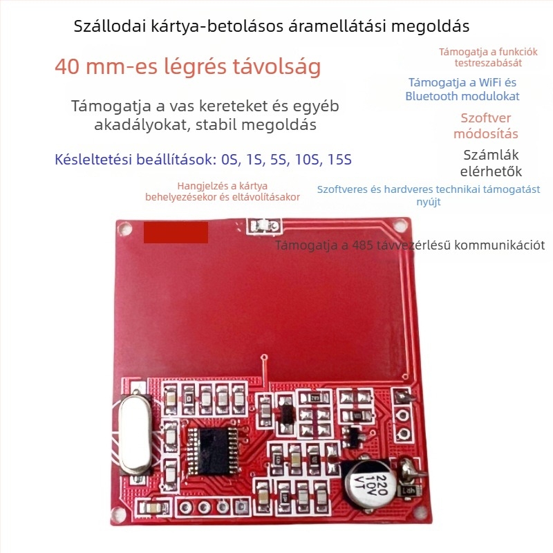 Kártya energia kinyerését szolgáló chip-mikrovezérlő megoldás; PCB tervezés és fejlesztés