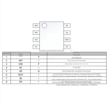 PT590H vezeték nélküli vevőchip, kompatibil WL520 WS490, alacsony energiafogyasztás, 315–433 MHz, WF480 alkatrészek