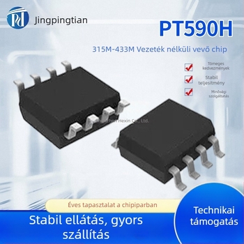 PT590H vezeték nélküli vevőchip, kompatibil WL520 WS490, alacsony energiafogyasztás, 315–433 MHz, WF480 alkatrészek