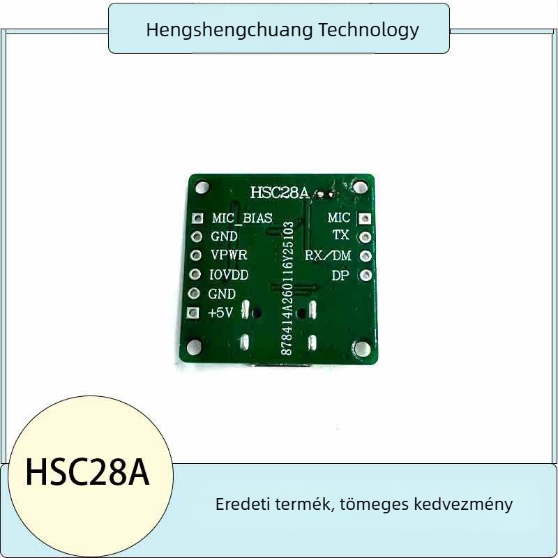 Offline hangvezérlő IC kínai és angol nyelvű hangvezérléssel, soros portos beszédfelismeréssel, intelligens otthoni hangvezérelt lámpa