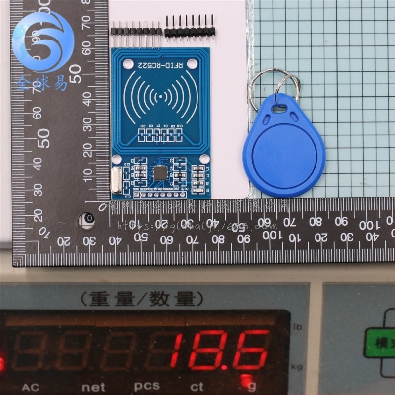 Sunlephant MFRC522 RFID RC522 IC Kártyaolvasó modul fehér kártyával