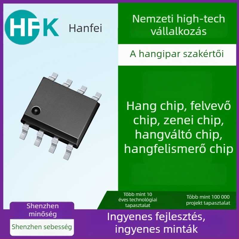 HF1524 Hangfelismerő asztali lámpa IC — Offline hangchip okosházhoz