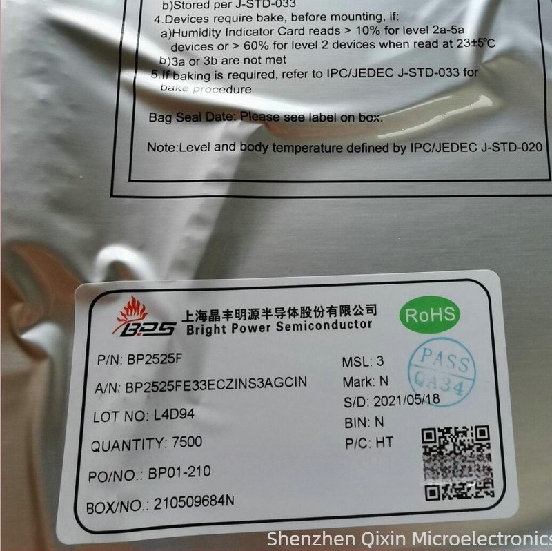 BP2525FC 0.5A nem izolált DC-DC léptető stabil feszültségű intelligens otthon tápellátó chip (3.3V/5V)