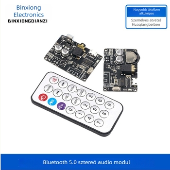 Bingxiong Bluetooth 5.0 dekóder tábla, sztereó Bluetooth audió modul, széles feszültségtartomány, hangerő állítható, hangszóró erősítő XY-WRBT