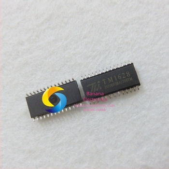 TM1628 LED digitális csöves kijelző meghajtó IC indukciós főzőlaphoz, kijelzőtáblát hajtó chip, SOP-28