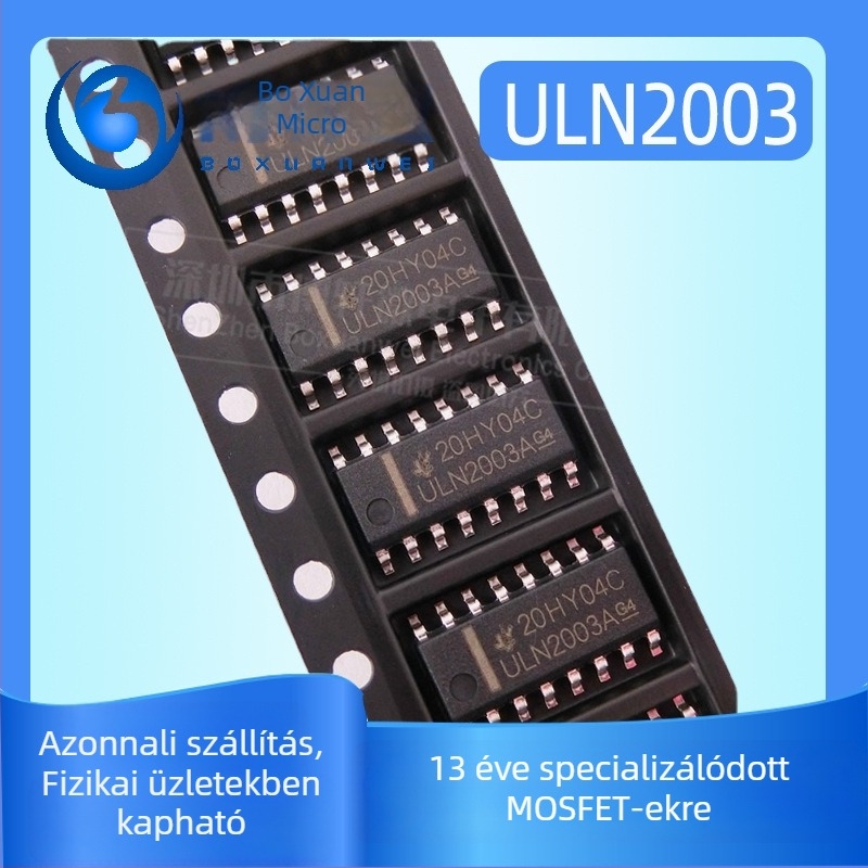 ULN2003A Darlington meghajtó IC, SOP-16, SMD csomag