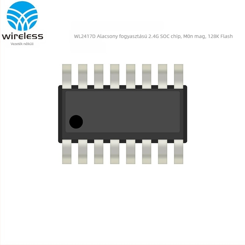 2.4G vezeték nélküli transceiver SoC chip 32 bites M0 maggal, WL2417D XLD mikrokontroller