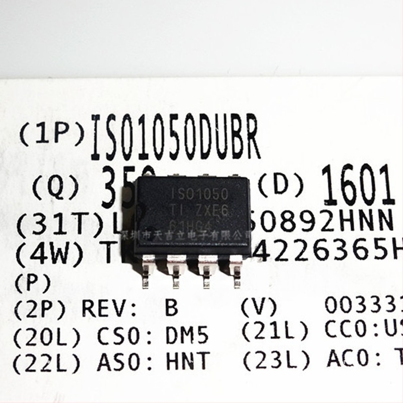 ISO1050DUBR integrált áramkör töltőállomásokhoz és lítium-ion akkumulátorokhoz