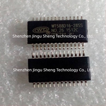 WT588D16-28SS ipari integrált hang IC-chip töltőoszlophoz, riasztó hangchip SSOP28
