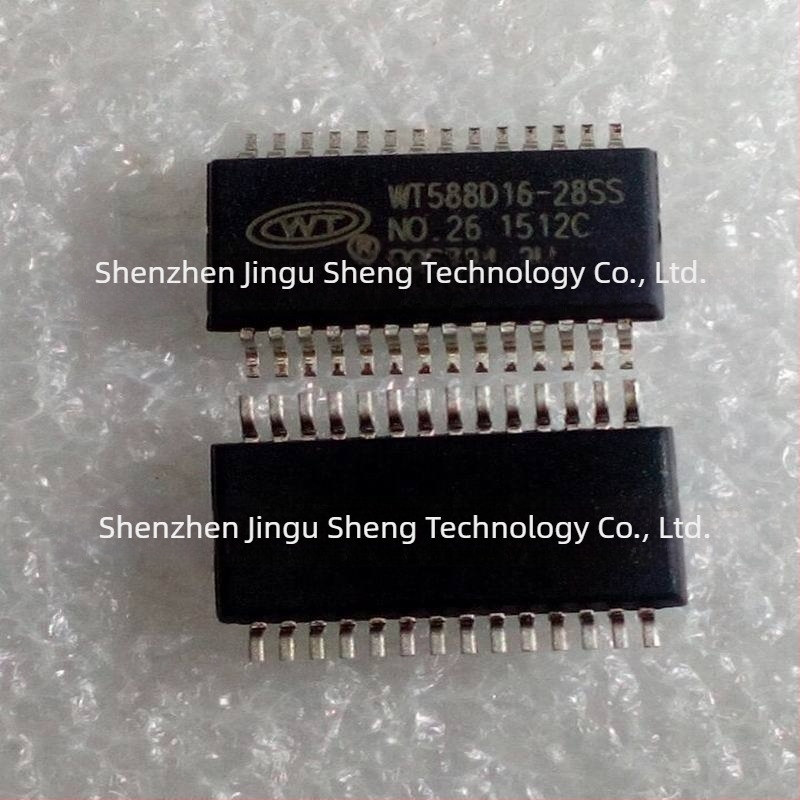 WT588D16-28SS ipari integrált hang IC-chip töltőoszlophoz, riasztó hangchip SSOP28