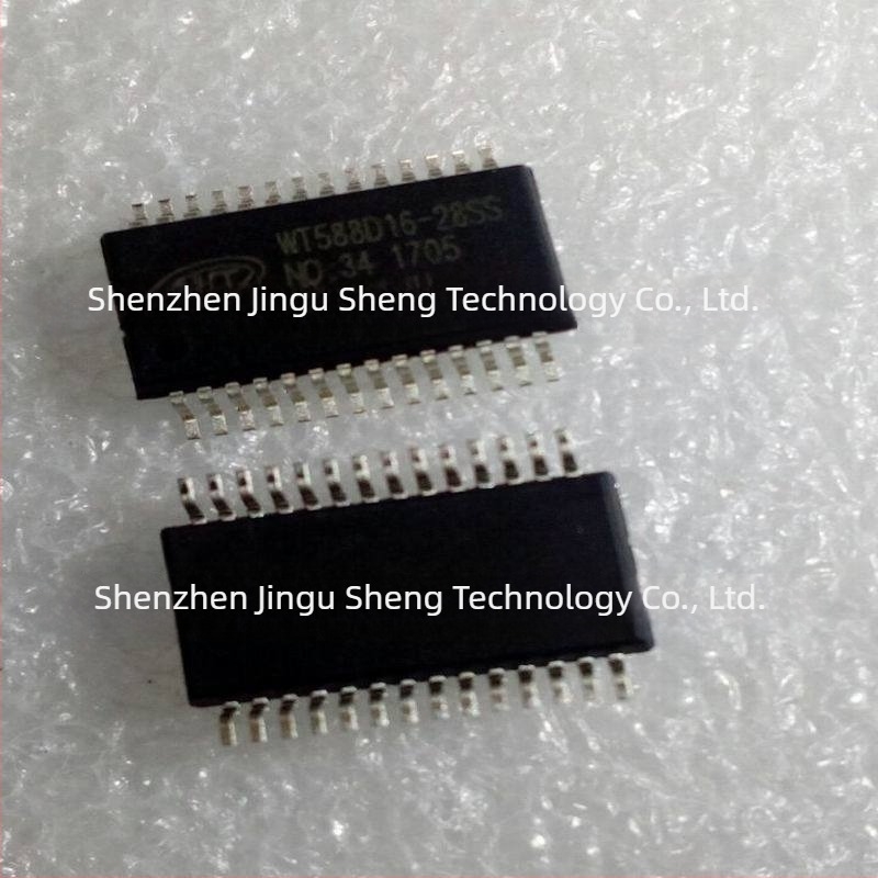 WT588D16-28SS ipari integrált hang IC-chip töltőoszlophoz, riasztó hangchip SSOP28