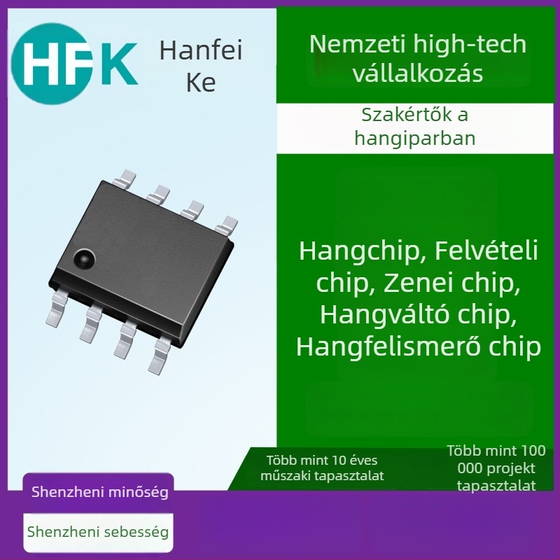 UV fertőtlenítő lámpa hangjelző IC-vel, töltőállomás hangjelző chip, mosógép hangosközlemény-chip