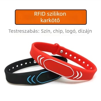 RFID szilikon karkötők edzőtermekhez és vidámparkokhoz, IC karkötők, intelligens hozzáférés-vezérlés, dinamikus kóddal rendelkező karkötők