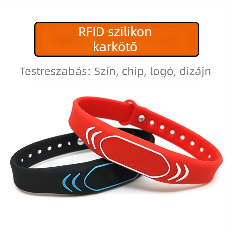 RFID szilikon karkötők edzőtermekhez és vidámparkokhoz, IC karkötők, intelligens hozzáférés-vezérlés, dinamikus kóddal rendelkező karkötők