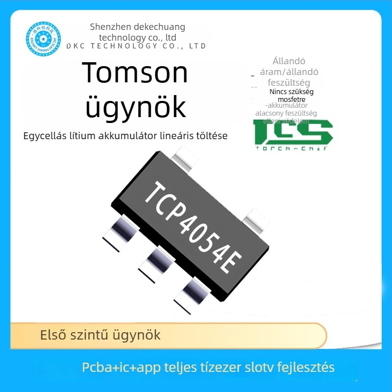 TCP4054E egycellás lítium-ion akkumulátor lineáris töltő áramkör