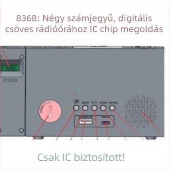 DL8368: Négyjegyű LED időkijelző IC projekciós rádióórához