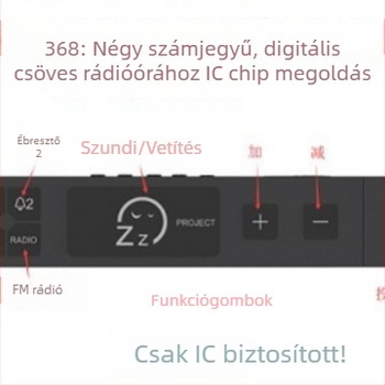 DL8368: Négyjegyű LED időkijelző IC projekciós rádióórához