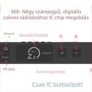 DL8368: Négyjegyű LED időkijelző IC projekciós rádióórához