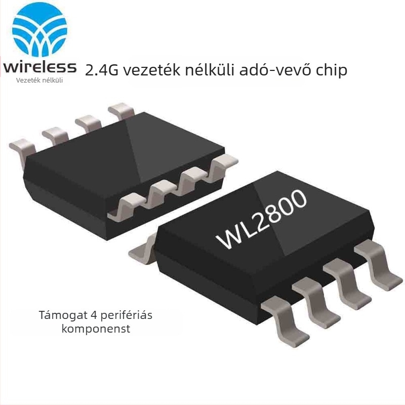 WL2800 2.4G vezeték nélküli transzceiver chip SOP8 csomagolásban, helyettesíti a WL2400 beépített transzcevert