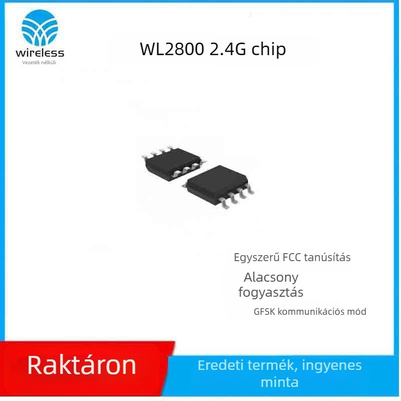 WL2800 2.4G vezeték nélküli transzceiver chip SOP8 csomagolásban, helyettesíti a WL2400 beépített transzcevert