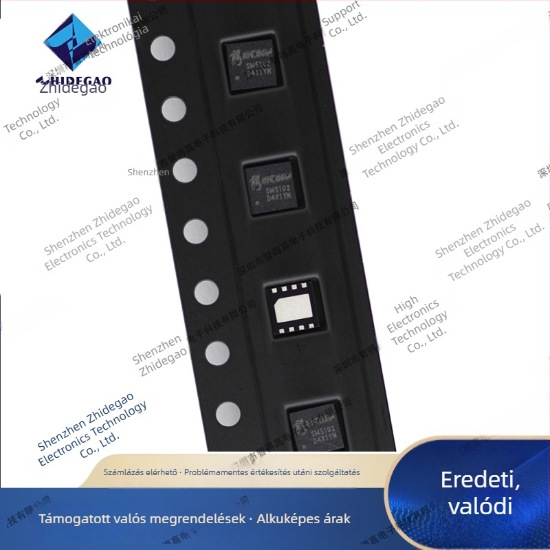 Hai Chuan SM5102 DFN3×3-8 csomagolású, lítium-akkumulátor száraz akkumulátor chip IC, No.7 újratölthető akkumulátor