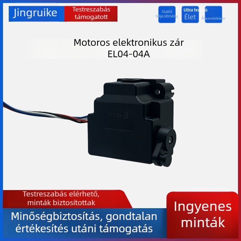 Európai szabvány szerinti motoros elektronikus zár elektromos jármű töltőport fedélhez
